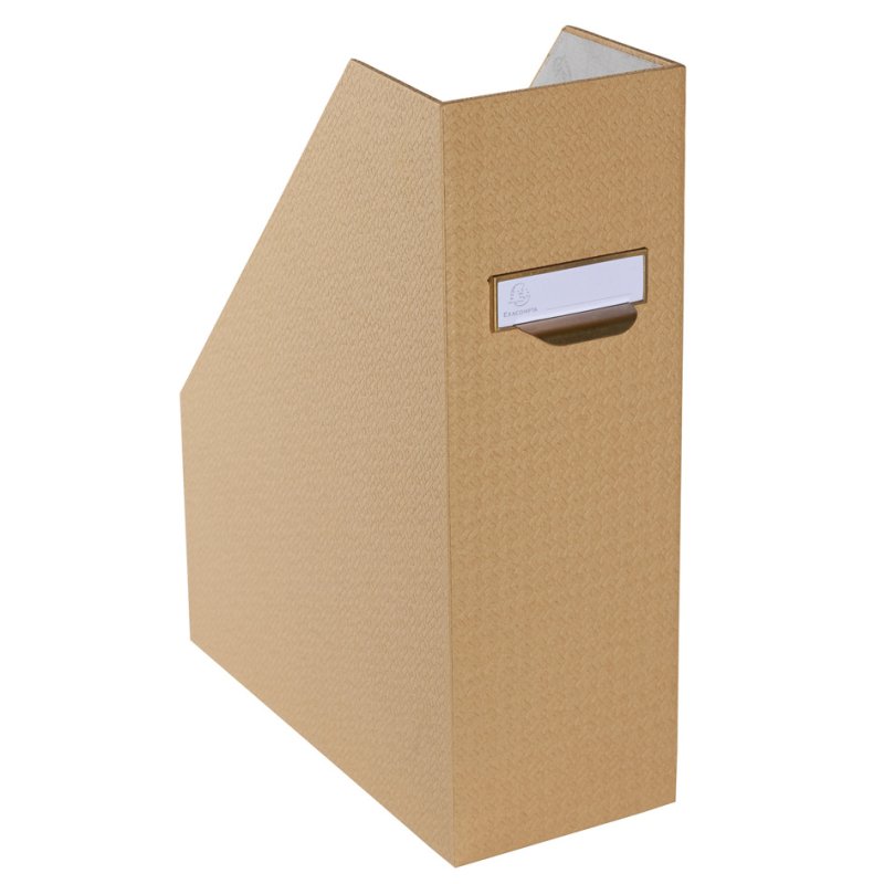 EXACOMPTA cassette à revues A4+, beige, largeur de dos 100 mm
