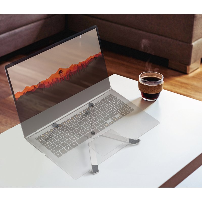 LogiLink support de tablette et ordinateur portable, pliable, argent, aluminium