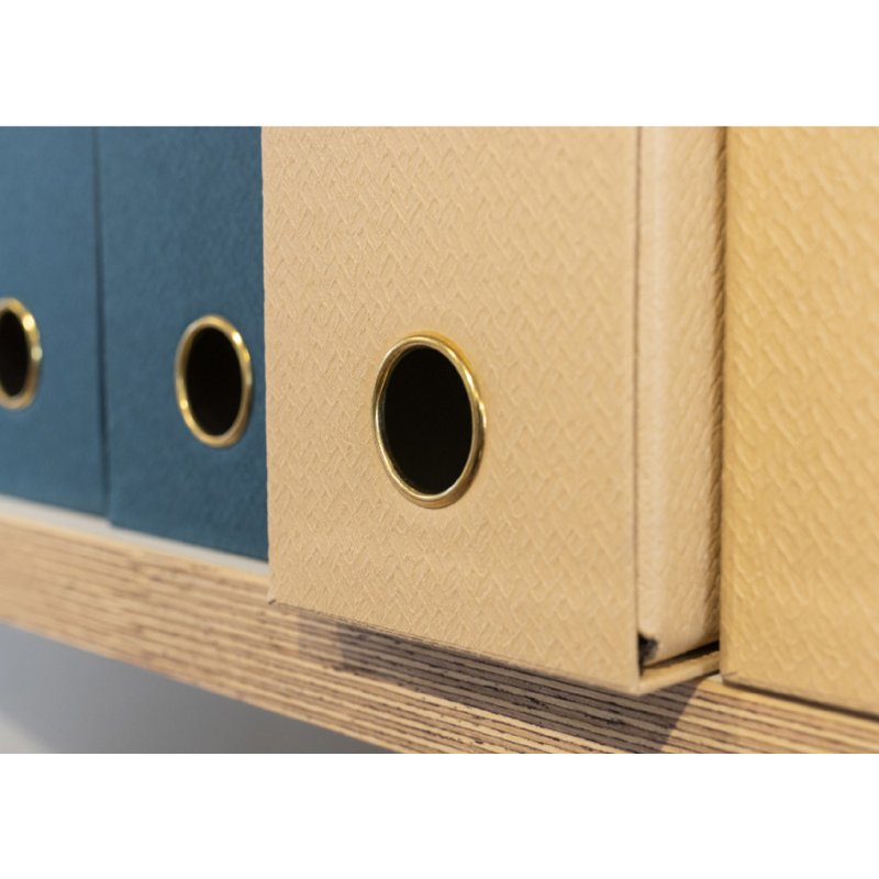 EXACOMPTA Boîte de classement Transferbo, A4, bleu-vert, 90 mm