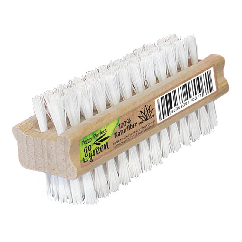 Peggy Perfect brosse à ongles GoGreen, 100% fibres naturelles, double face, 95×35 mm