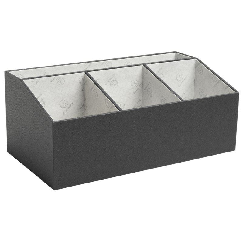 EXACOMPTA Bureauorganizer Office by Me, zwart, 4 vakken, 277×115×147 mm