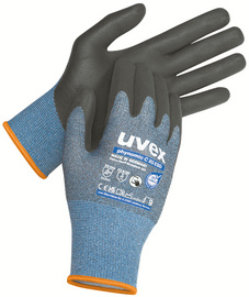 uvex snijbeschermende handschoen phynomic C XG ESD, maat 7, blauw/zwart, 10 paar
