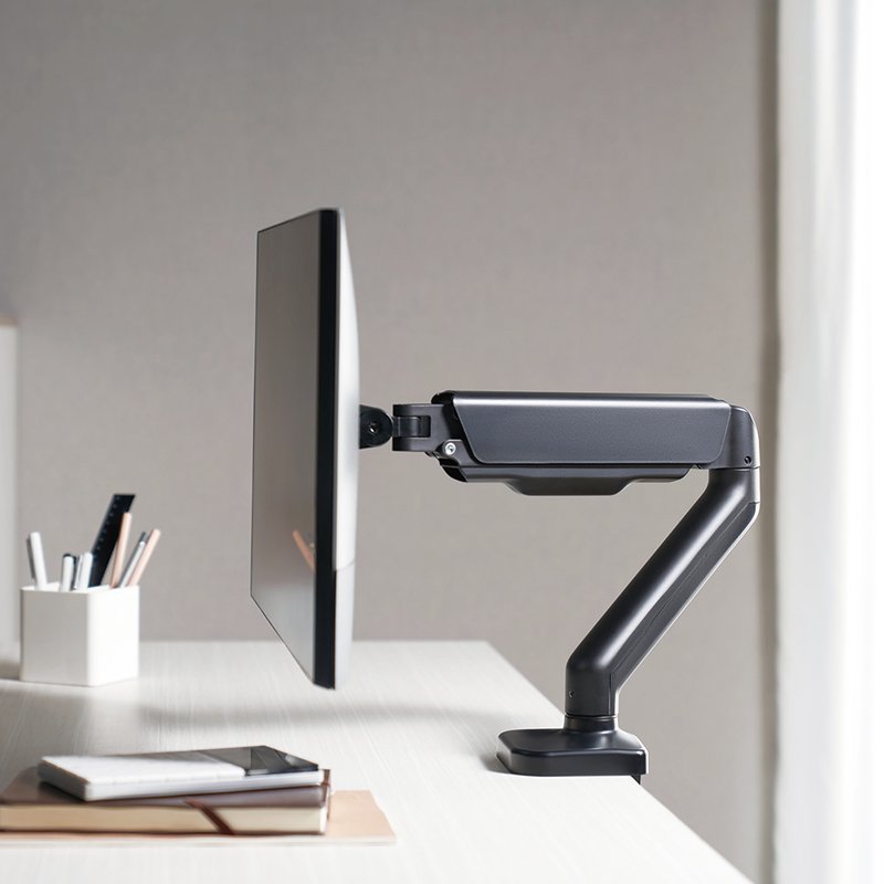 LogiLink bras de moniteur aluminium, 17-32 pouces, noir, réglable