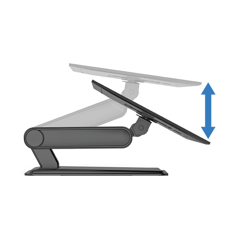 LogiLink bras de moniteur tactile avec pied, noir, 17-32 pouces, capacité 8 kg