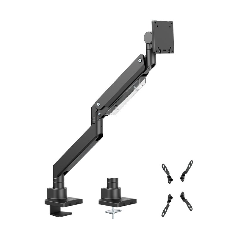 LogiLink bras de moniteur aluminium, noir, 17-57 pouces, réglable