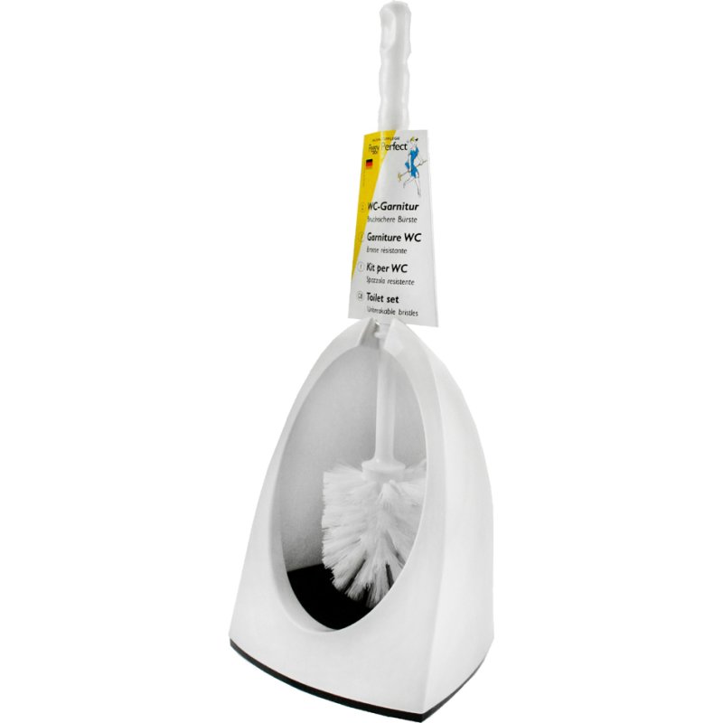 Peggy Perfect Brosse WC Ergonomic, argent, plastique, 390 mm