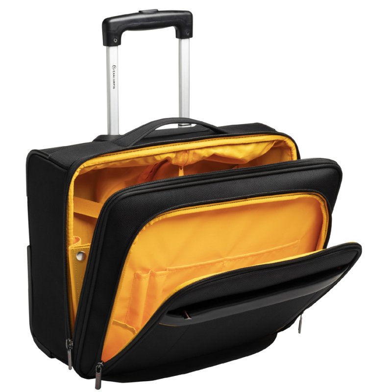 EXACOMPTA notebook trolley ECO, polyester, zwart, 15,6 inch