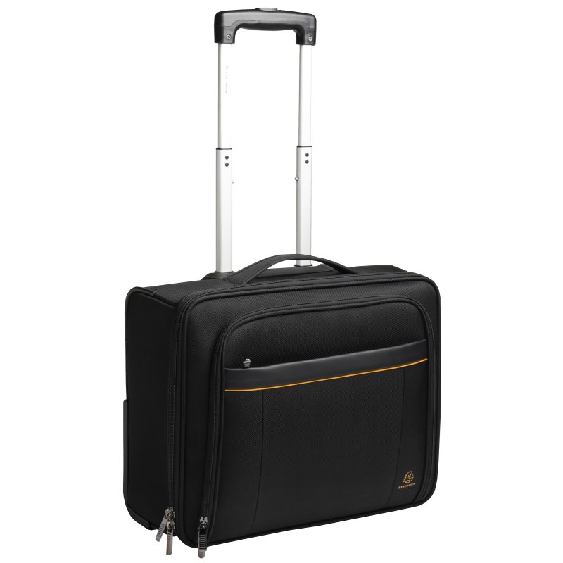 EXACOMPTA notebook trolley ECO, polyester, zwart, 15,6 inch