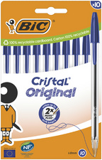 BIC balpen Cristal Original, kleurenmix, 10 stuks