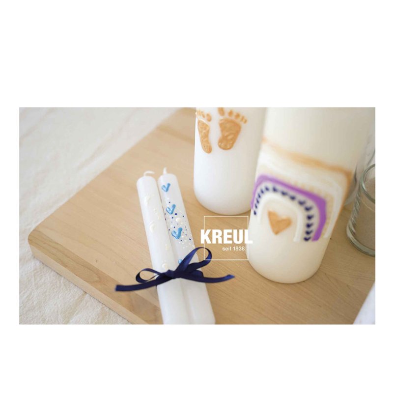KREUL candle pen Hello Baby, beeswax base, 6 pieces of 29 ml each