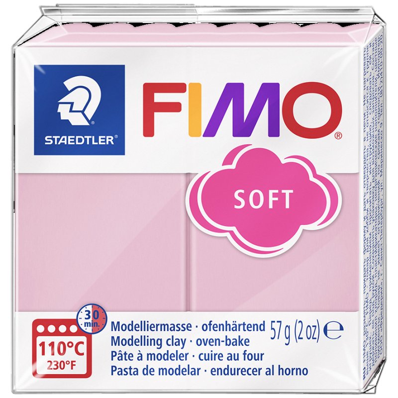 FIMO SOFT pâte à modeler, durcissant au four, papaya sorbet, 57g
