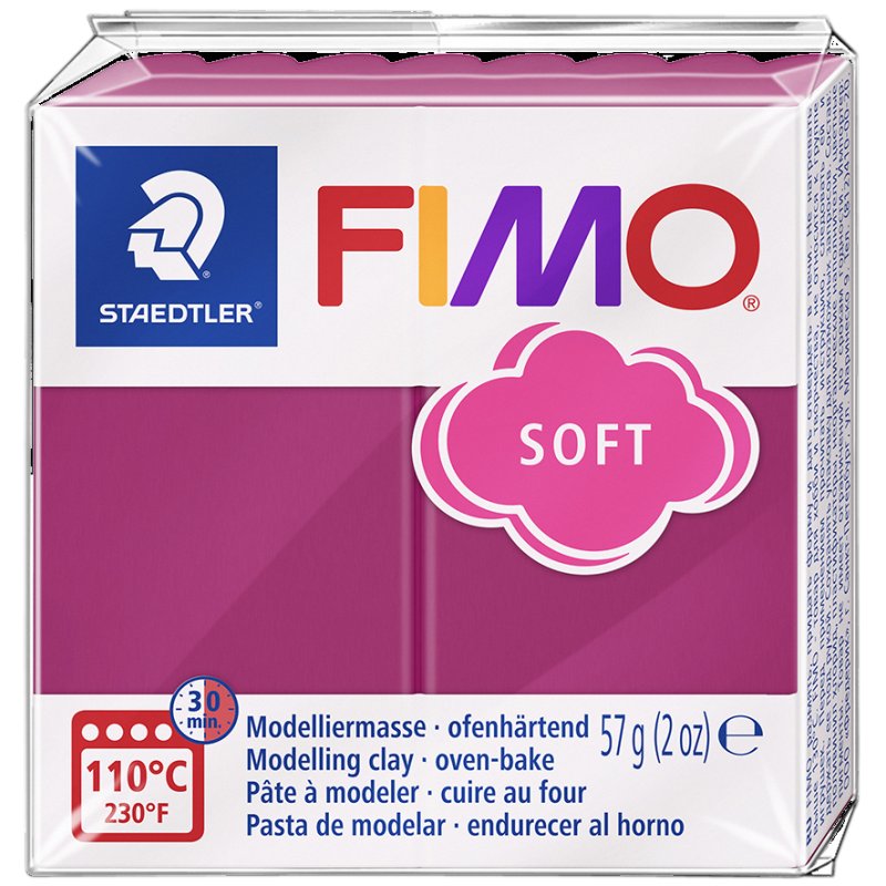 FIMO SOFT pâte à modeler, durcissant au four, papaya sorbet, 57g