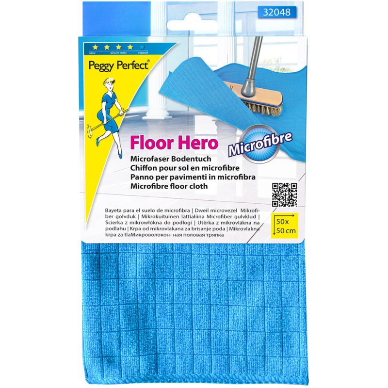 Peggy Perfect chiffon microfibre sol, bleu, 50×50 cm