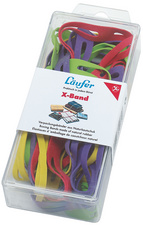 Läufer Elastieken gekleurd assortiment, 100×11 mm, 30 g