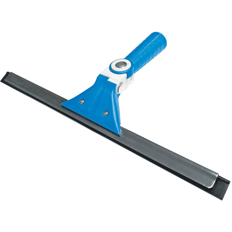 Peggy Perfect essuie-vitre Fleximax, bleu/blanc, 350 mm, pivotant 180 degrés, lame caoutchouc interchangeable
