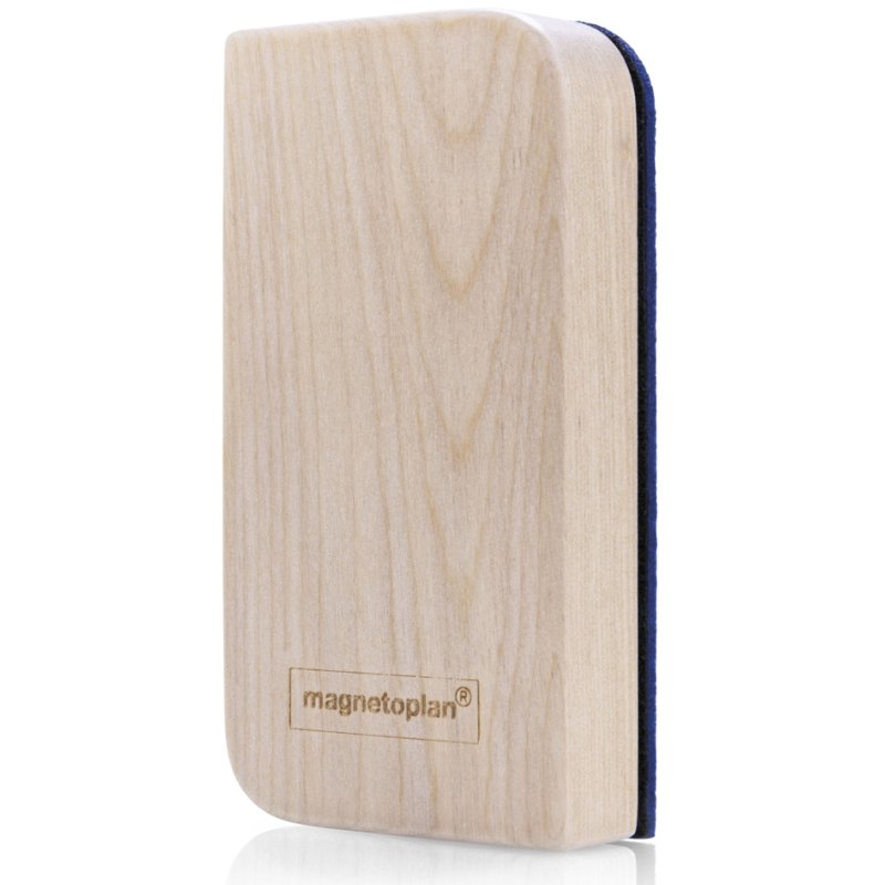 magnetoplan feutre de remplacement essuie-tableau Wood Series, 100% PET recyclé, bleu, 2 pièces