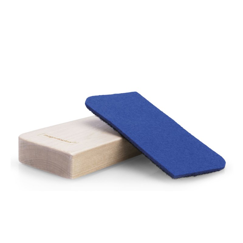 magnetoplan feutre de remplacement essuie-tableau Wood Series, 100% PET recyclé, bleu, 2 pièces