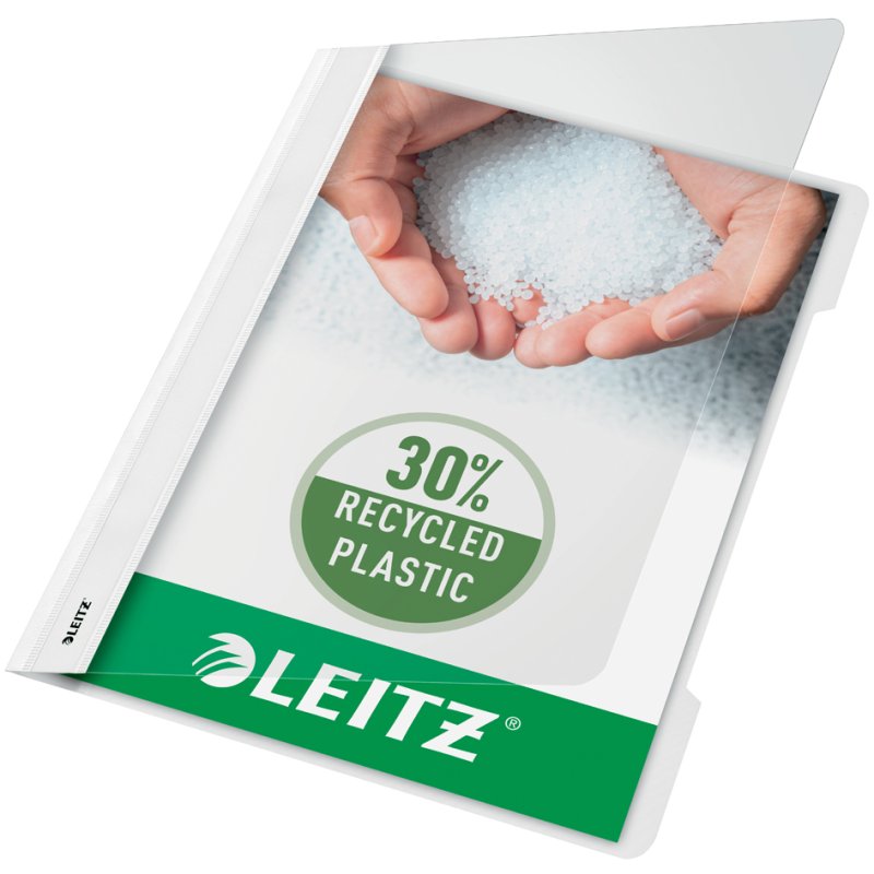 LEITZ snelhechter Standard A4, paars, transparante voorflap, 250 vel