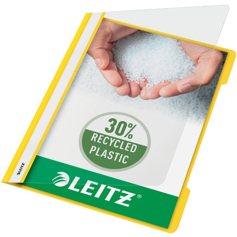 LEITZ snelhechter Standard A4, paars, transparante voorflap, 250 vel