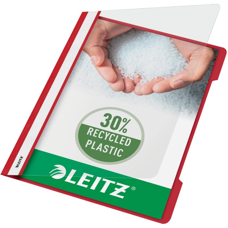 LEITZ snelhechter Standard A4, paars, transparante voorflap, 250 vel