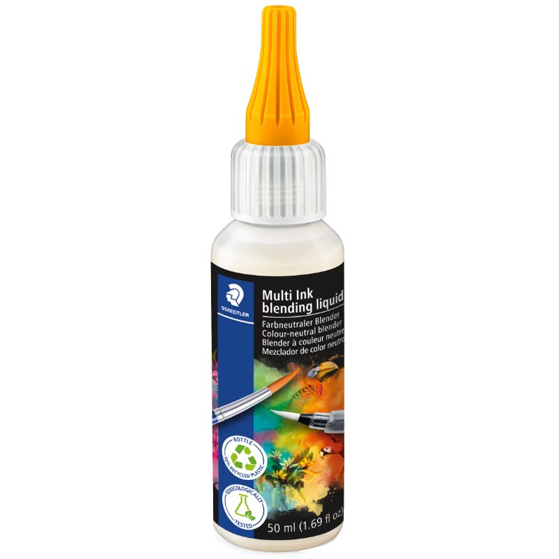 STAEDTLER estompe incolore Multi Ink liquide de mélange, 50 ml, flacon plastique