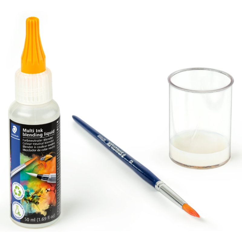 STAEDTLER estompe incolore Multi Ink liquide de mélange, 50 ml, flacon plastique