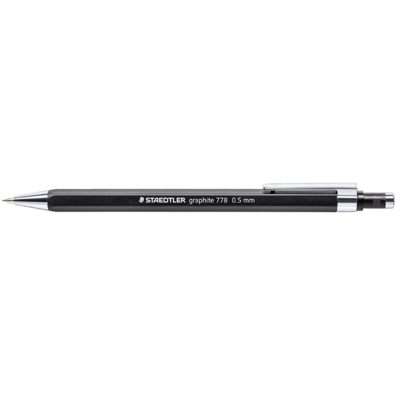 STAEDTLER porte-mine graphite 778, rechargeable, 0,5 mm, noir