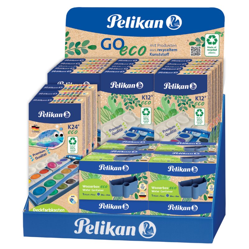 Pelikan module scolaire eco dessin et accessoires, 15x K12 + 3x K24 peinture + 8x boîte aquarelle