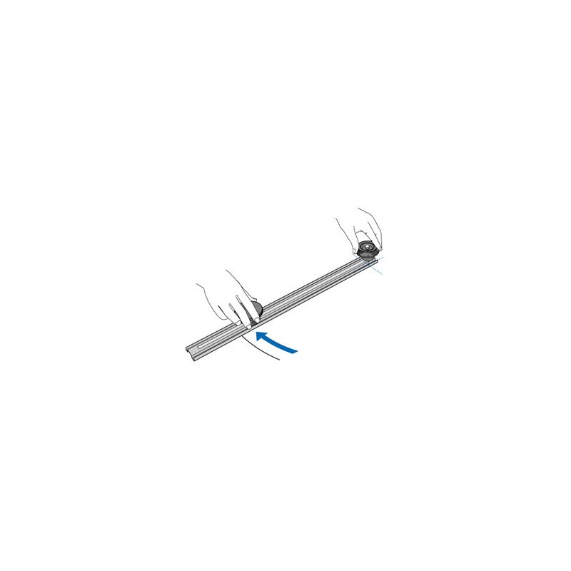 NT Cutter cirkelsnijder CL-100P, metalen behuizing, 10-100 cm diameter, zilver/zwart