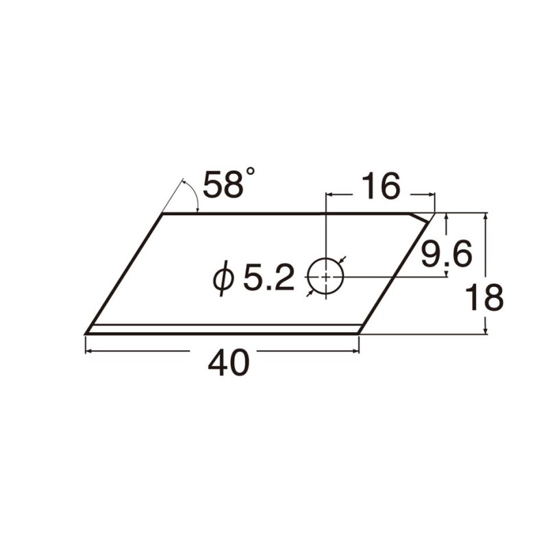 NT Cutter reservemesjes BR-400P, 12,5 mm, 10 stuks