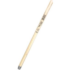 Peggy Perfect bezemsteel hout, met schroefdraad, 140 cm, 24 mm