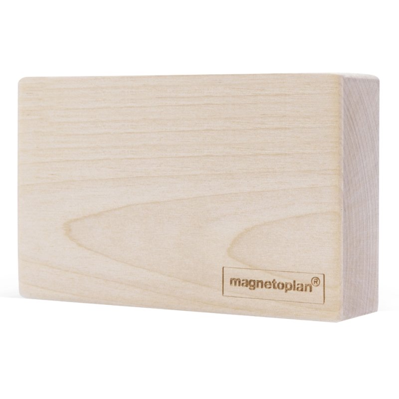 magnetoplan porte-marqueurs Wood Series, bouleau, magnétique, 4 marqueurs