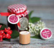 COLOP Woodies stempel Taartje Handmade, rond, buchenout, 34 mm