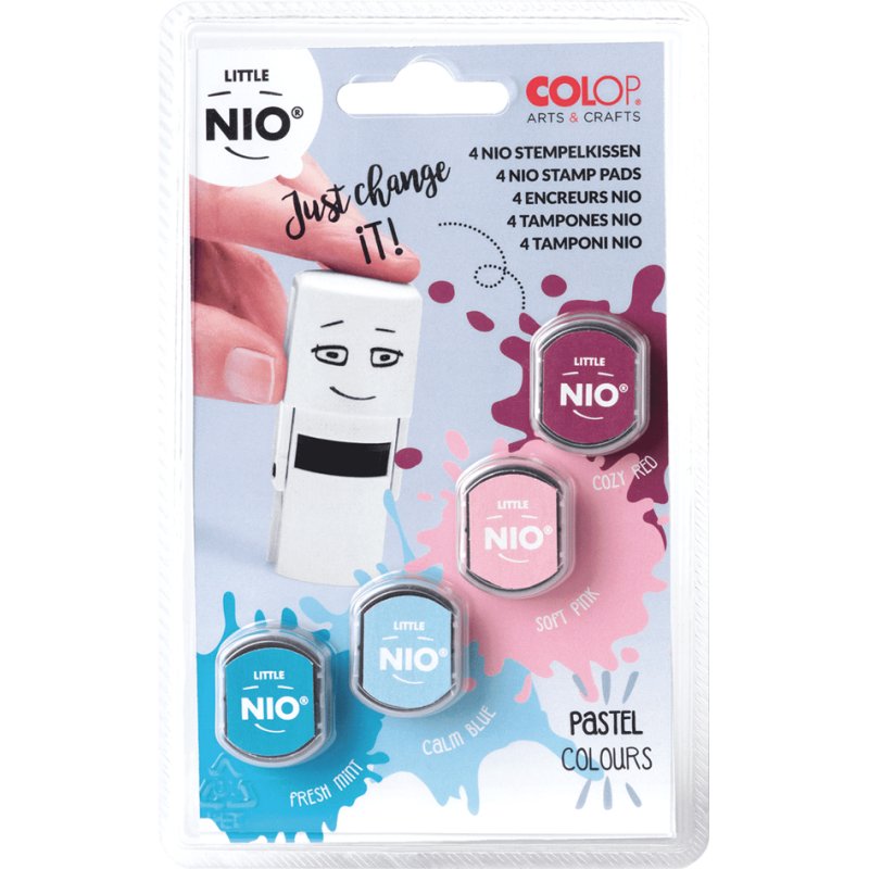COLOP tampon encreur Little Nio, couleurs pastels, 4 pièces