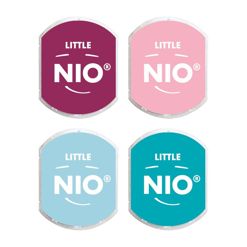 COLOP tampon encreur Little Nio, couleurs pastels, 4 pièces