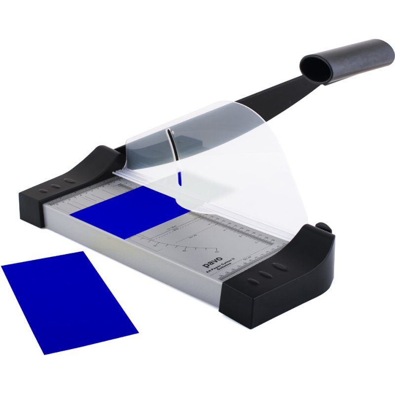 Pavo Cutter II lever guillotine, A4 format, grey/black, 12 sheets