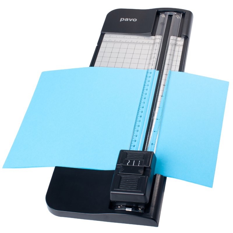 Pavo multicutter roll trimmer, A4 format, black, 6 sheets