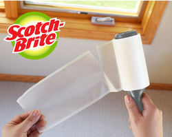 Scotch-Brite pluizenroller Mini, wit, 30 vel
