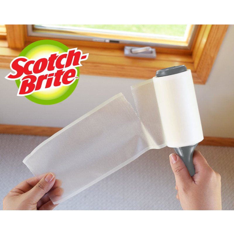 Scotch-Brite rouleau à charpie Mini, blanc, 30 feuilles