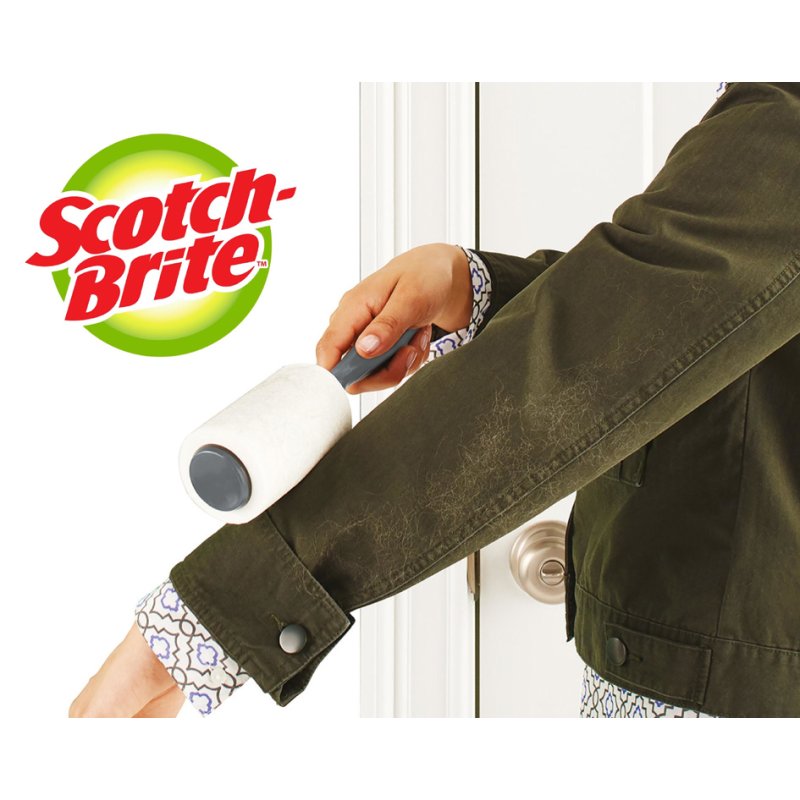 Scotch-Brite rouleau à charpie Mini, blanc, 30 feuilles