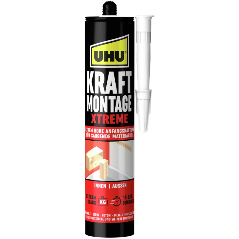 UHU KRAFT colle de montage XTREME, cartouche 370 g