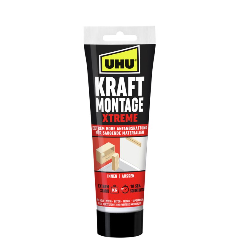 UHU KRAFT colle de montage XTREME, cartouche 370 g