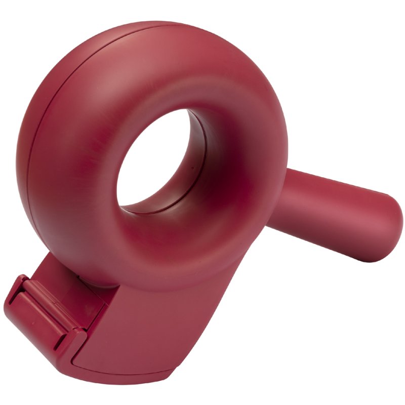 helit distributeur de ruban adhésif 'the bagel', rouge, plastique recyclé