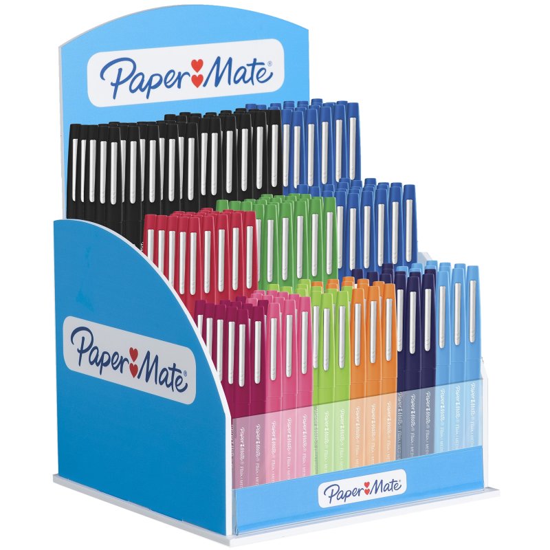 PAPER:MATE stylos feutre Flair Original, pointe 1,0 mm, boîte de 168