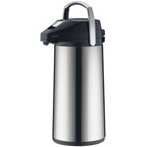 alfi pompkan thermos, 2,2 liter, edelstaal met glasinzet