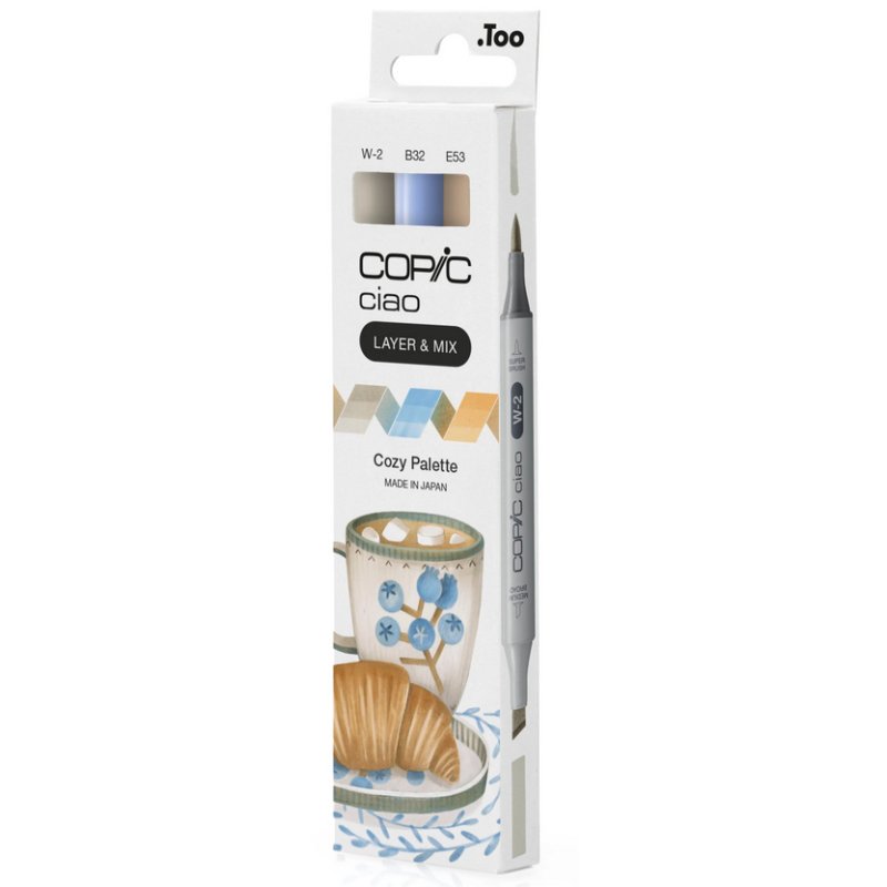 COPIC Marker ciao set, Cozy Palette, 3 pièces
