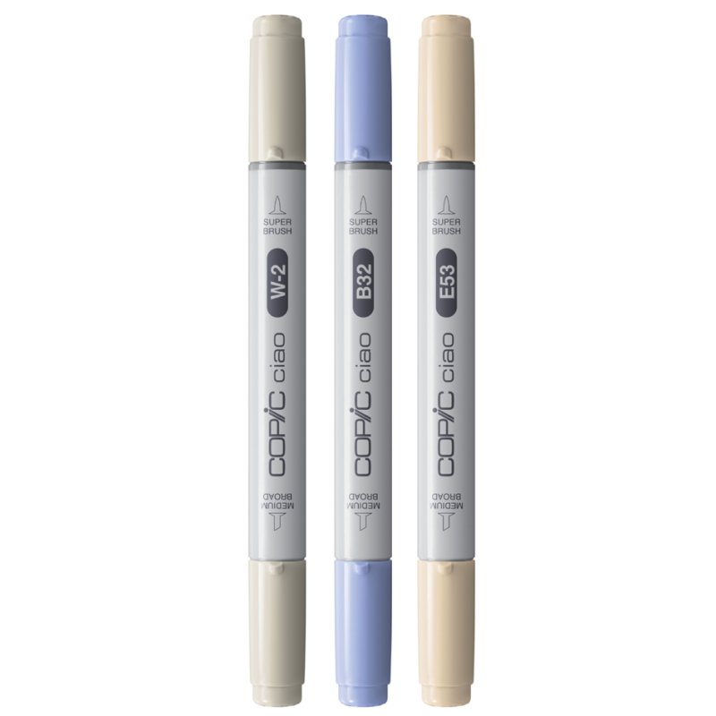 COPIC Marker ciao set, Cozy Palette, 3 pièces