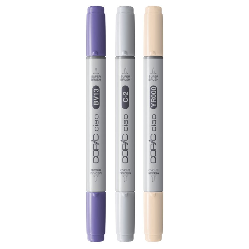 COPIC Marker Ciao 3-piece set Serene Palette, alcohol ink, 3 pieces