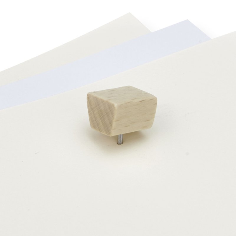 magnetoplan marker pins Wood Series, birch, 13×13×18 mm, 25 pieces