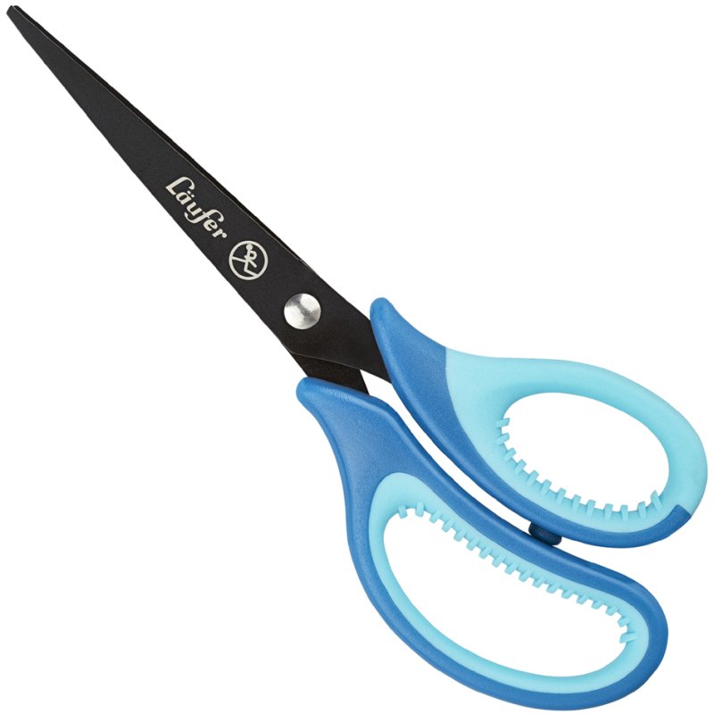 Läufer ciseaux ergonomiques pour enfants, 150 mm, bleu